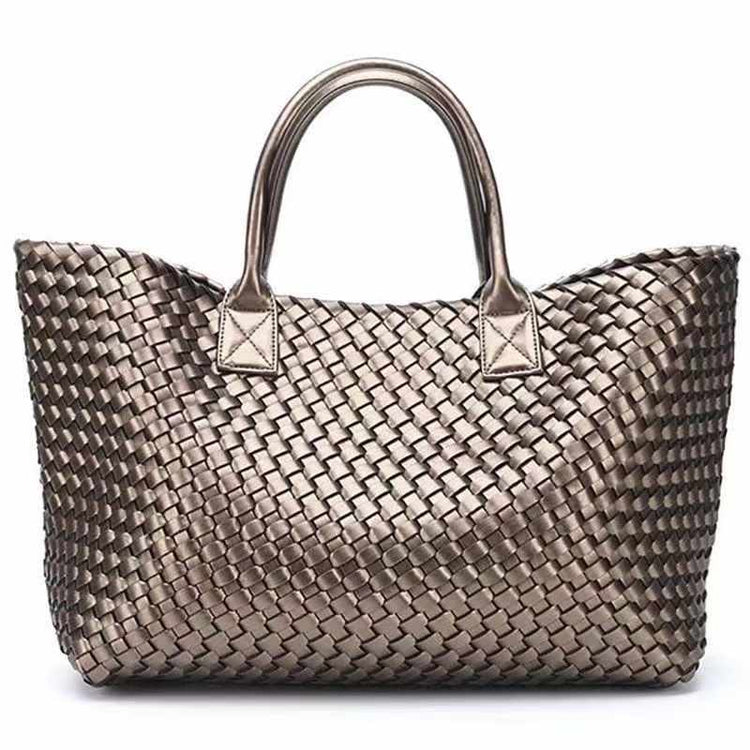 Medium woven tote