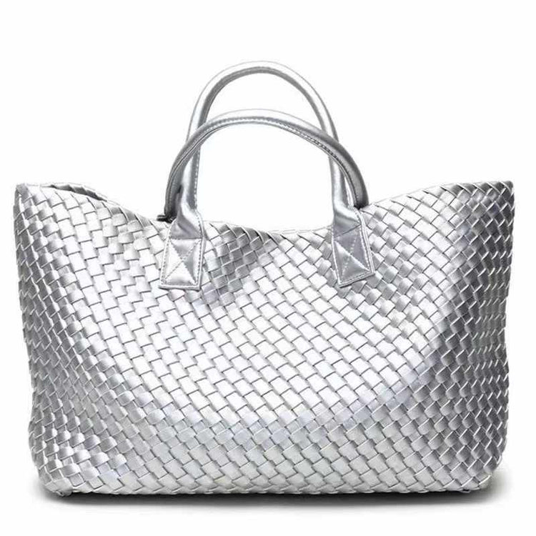 Medium woven tote