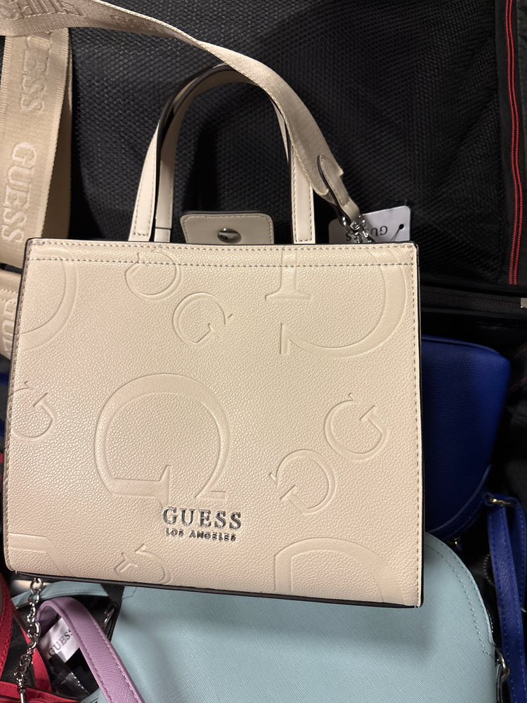 Guess tan tote