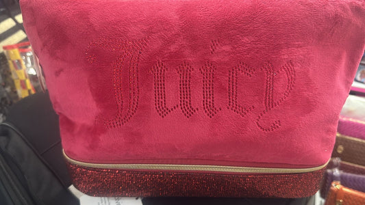 Juicy pink makeup bag